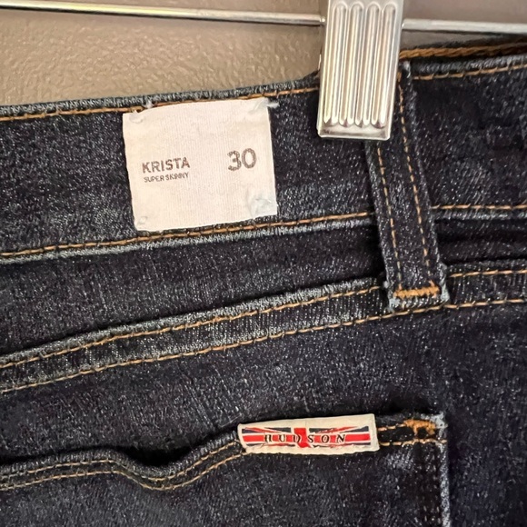 Hudson Dark Blue Denim Jeans - Picture 5 of 5